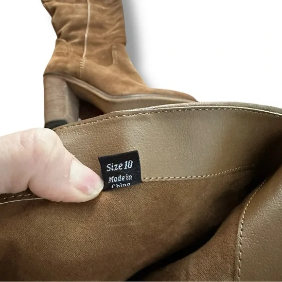 Dolce Vita Ohanna Suede Over the Knee High Boots in Saddle | Women’s Size 10 - Picture 12 of 13